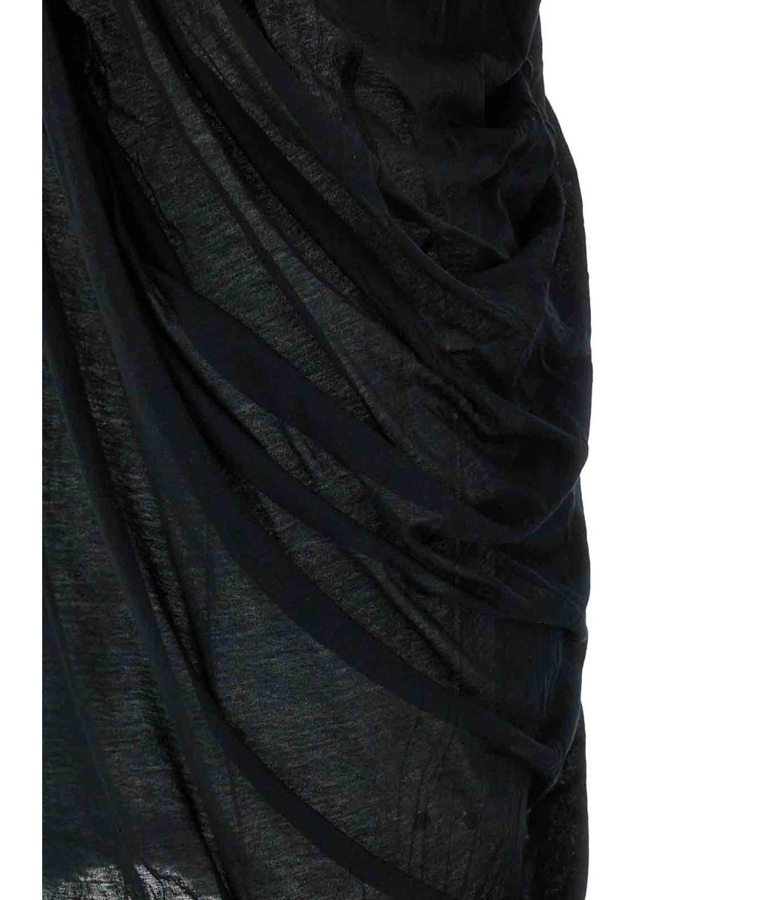 RICK OWENS Черная хлопковая майка, фото 4