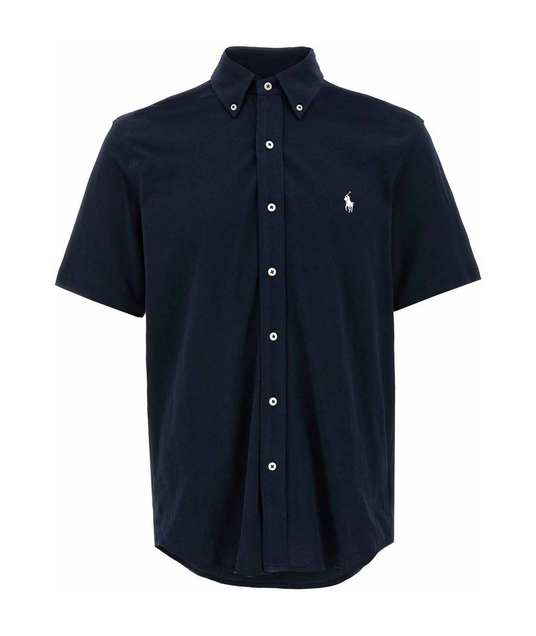 POLO RALPH LAUREN Синяя хлопковая классическая рубашка, фото 1