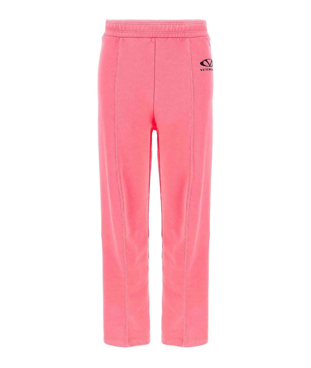 VETEMENTS Розовые хлопковые спортивные брюки и шорты, фото 2