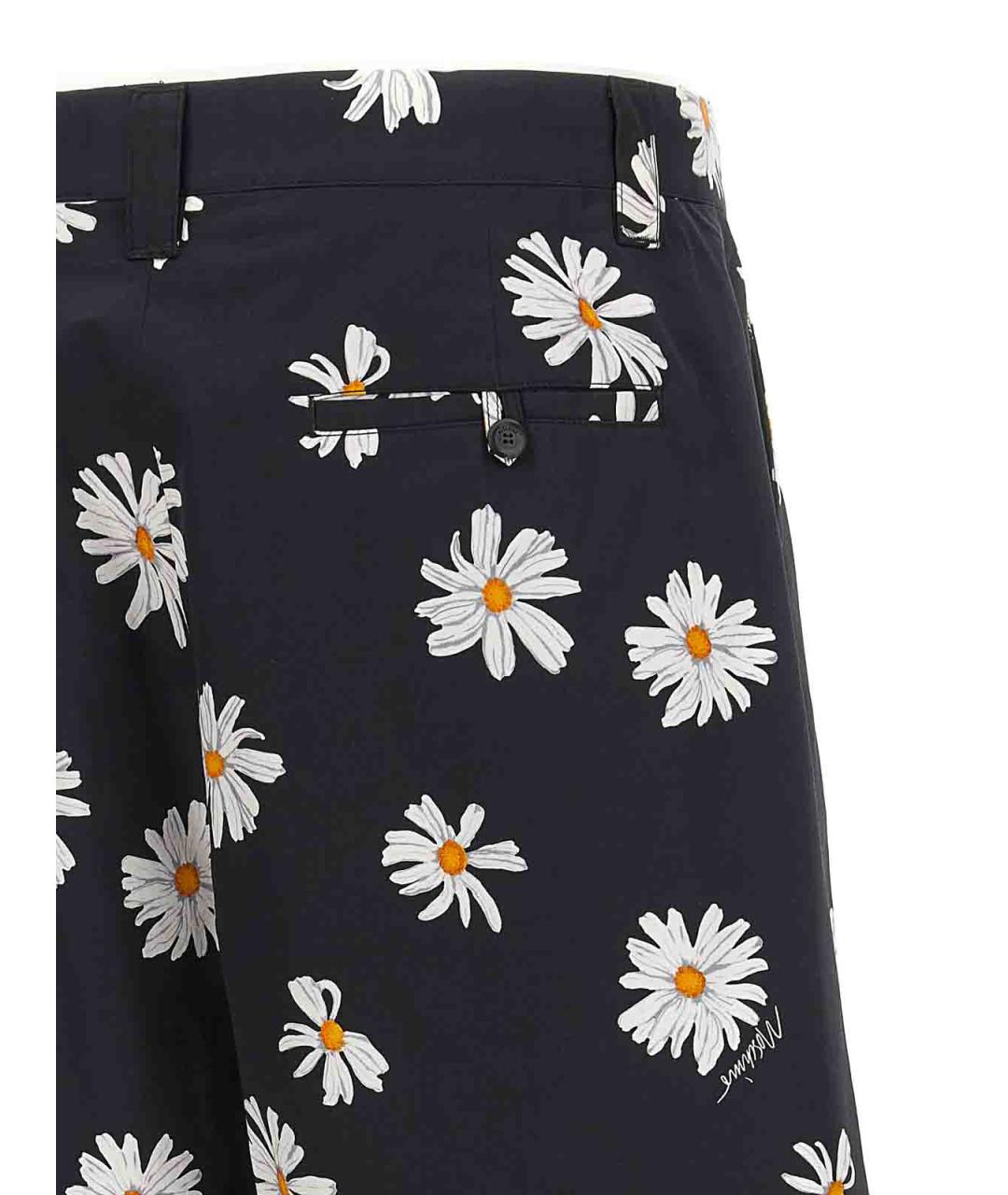 MOSCHINO Черные хлопковые шорты, фото 4