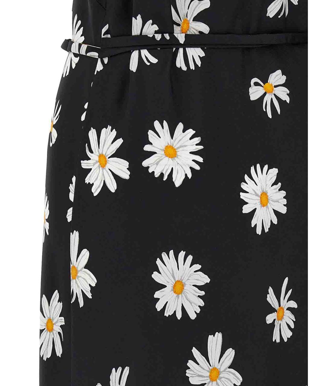 MOSCHINO Черное шелковое повседневное платье, фото 4