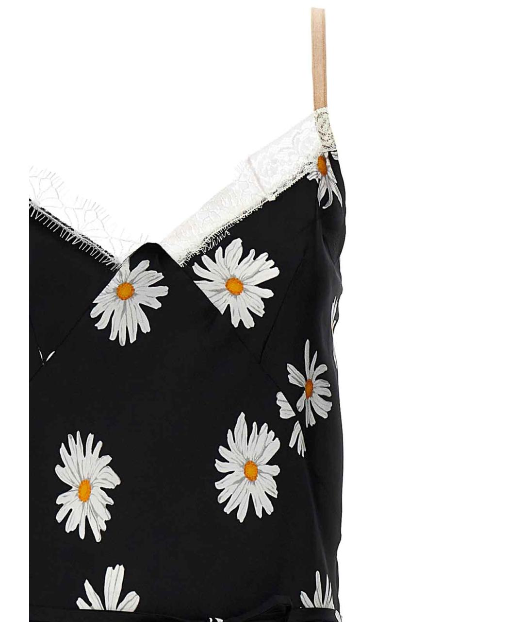 MOSCHINO Черное шелковое повседневное платье, фото 3