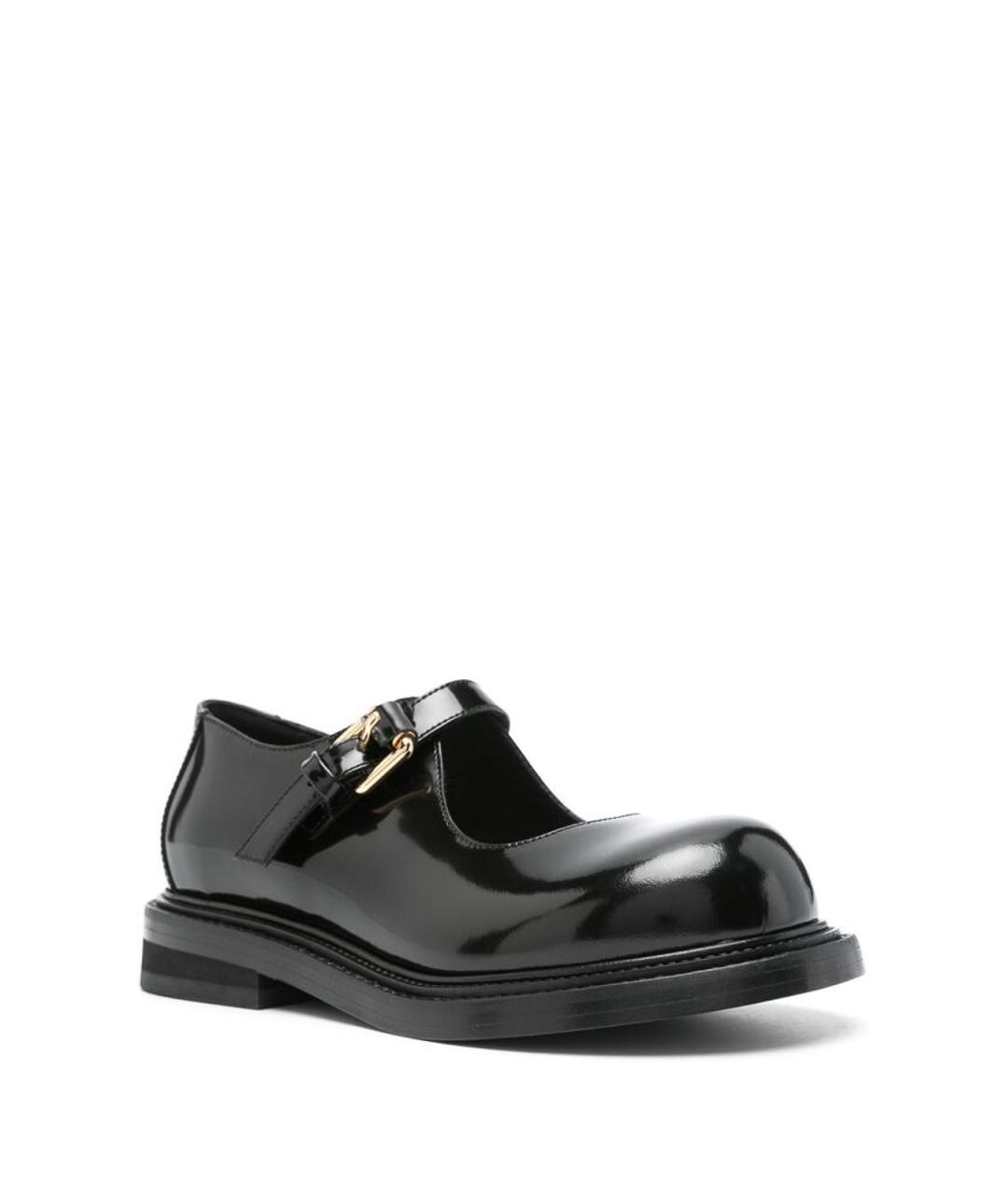 MOSCHINO Черные кожаные балетки, фото 4