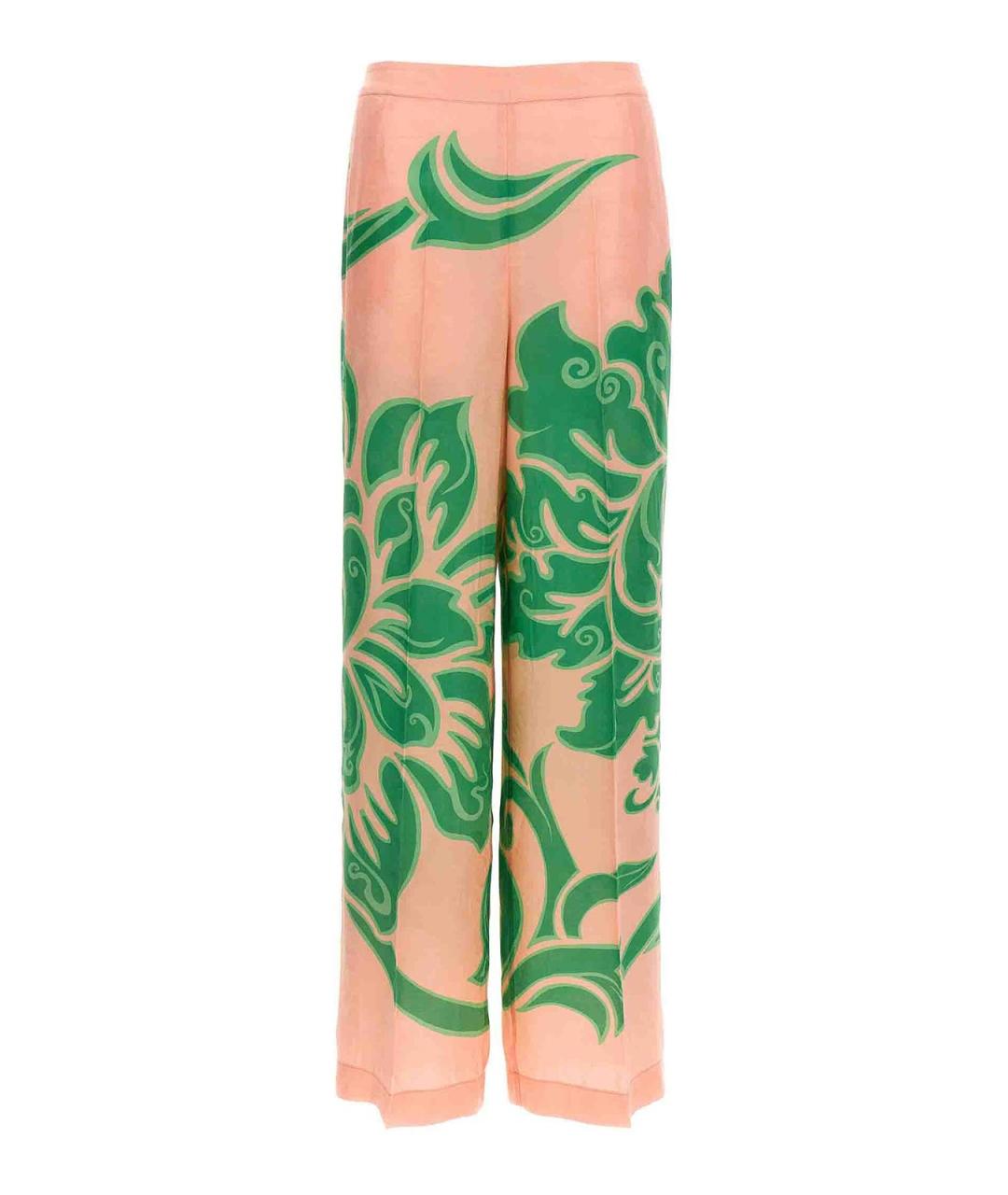 ETRO Розовые шелковые брюки широкие, фото 1