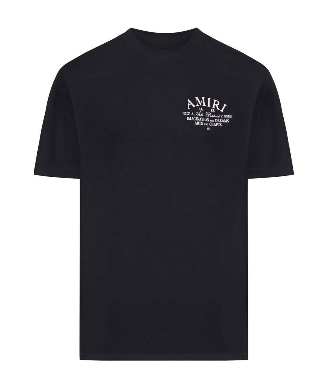 AMIRI Черная хлопковая футболка, фото 1