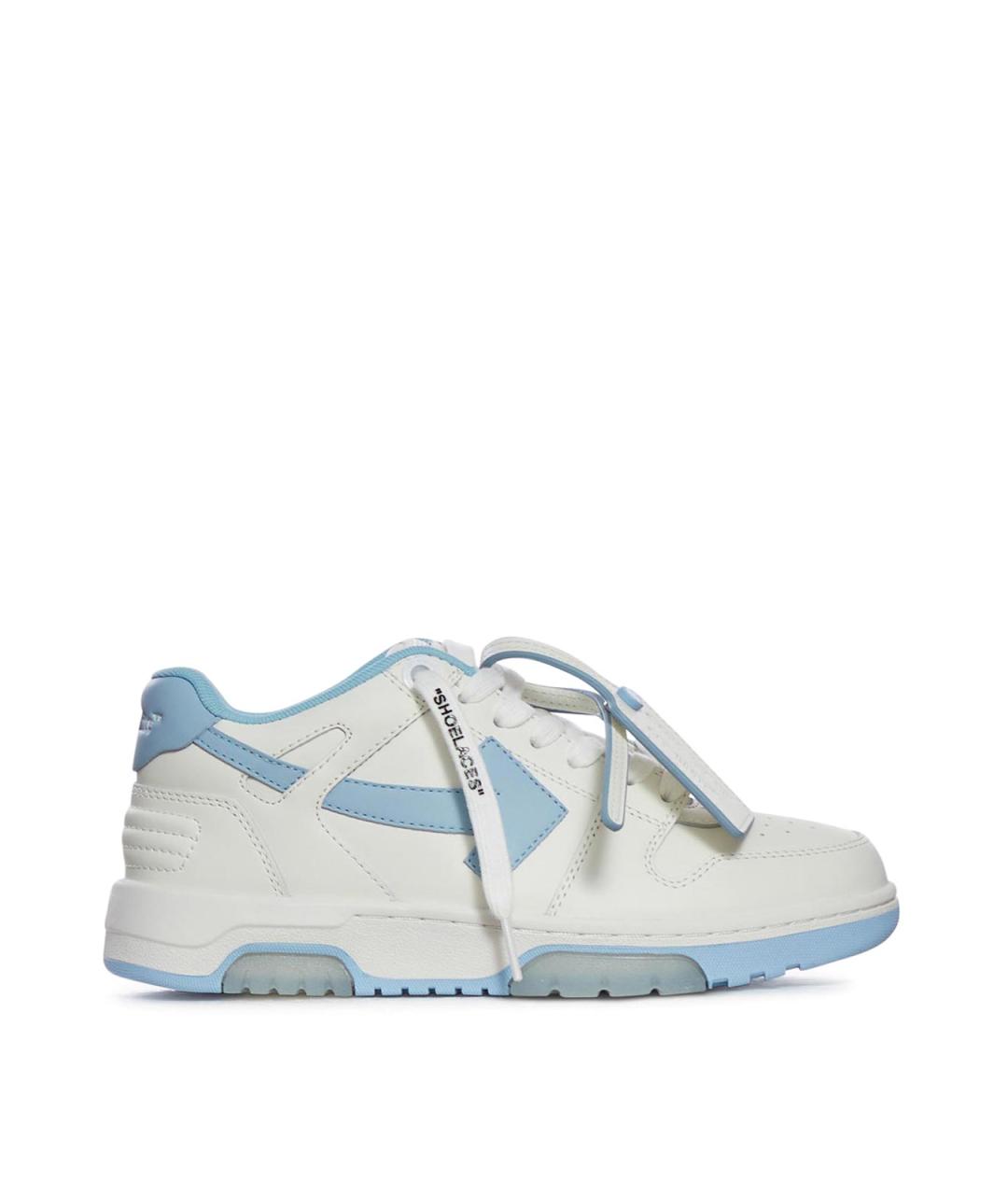 OFF-WHITE Белые резиновые кроссовки, фото 1