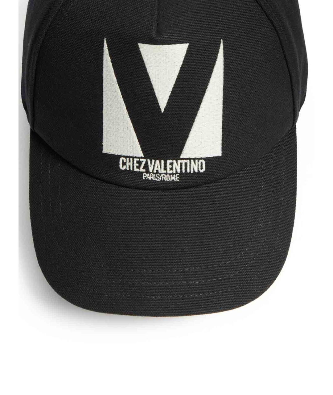 VALENTINO Черная хлопковая кепка/бейсболка, фото 4