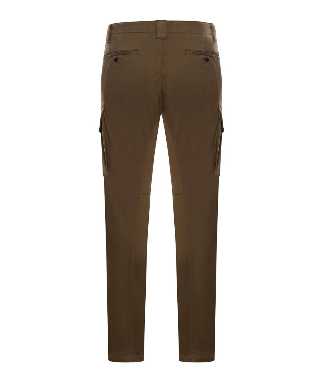 CP COMPANY Зеленые хлопковые повседневные брюки, фото 2