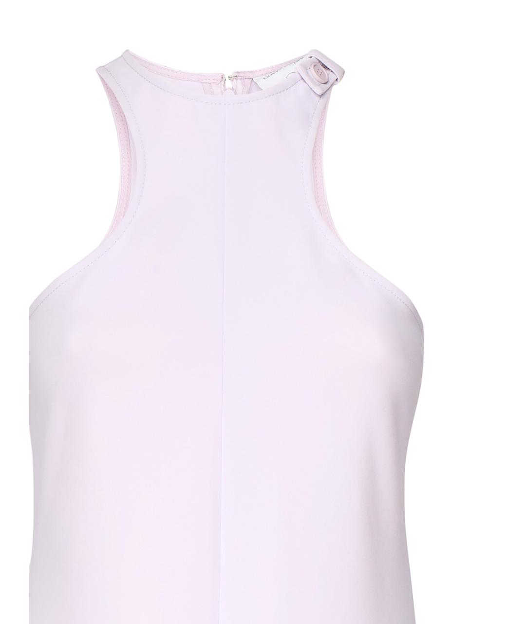 COURREGES Розовое полиэстеровое повседневное платье, фото 3