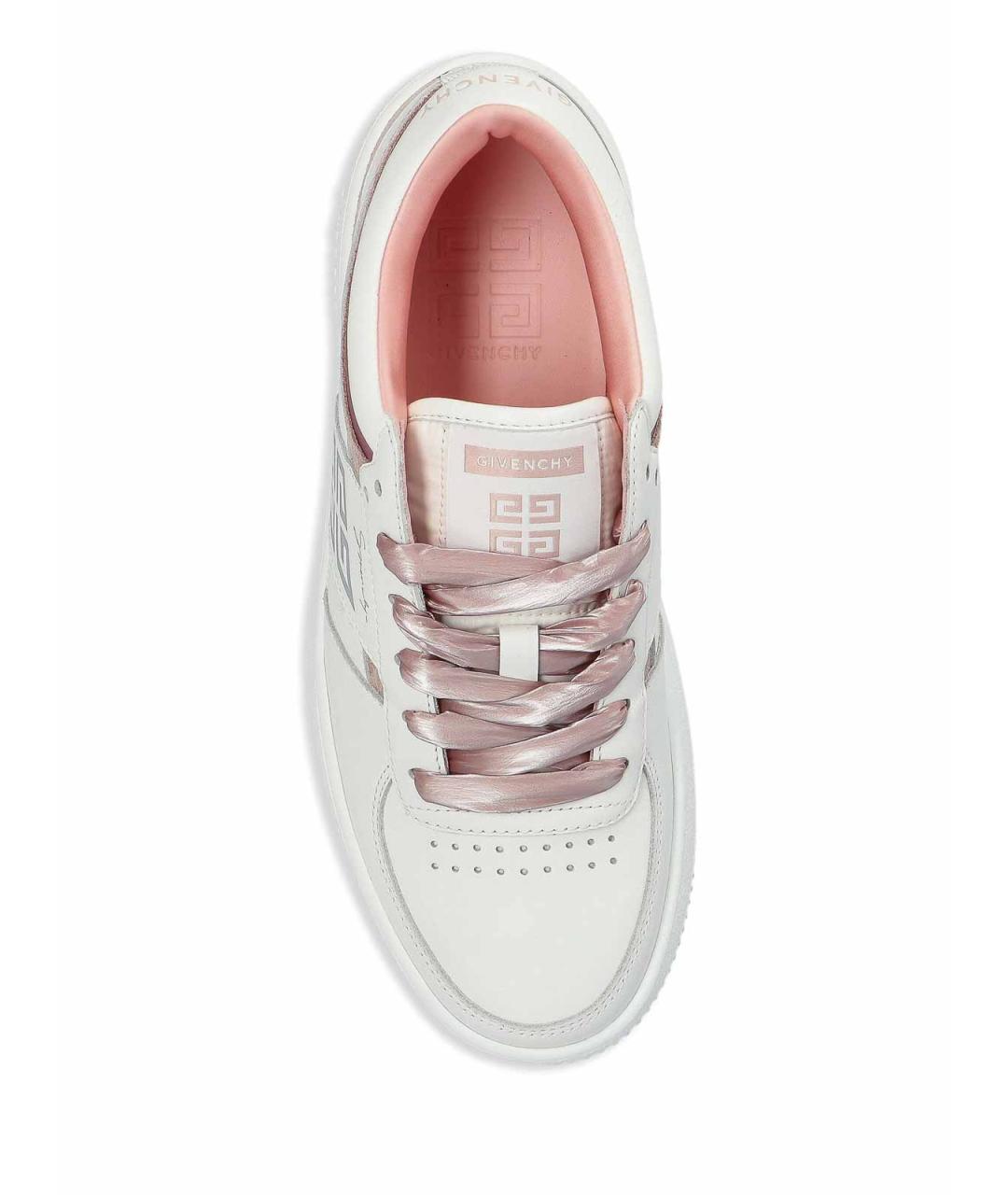 GIVENCHY Розовые кожаные кеды, фото 4