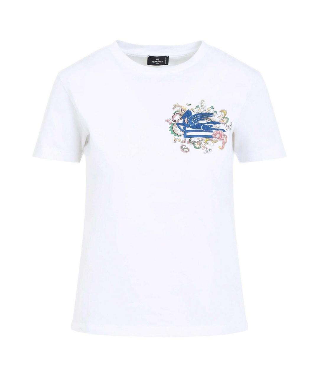 ETRO Белая хлопковая футболка, фото 1