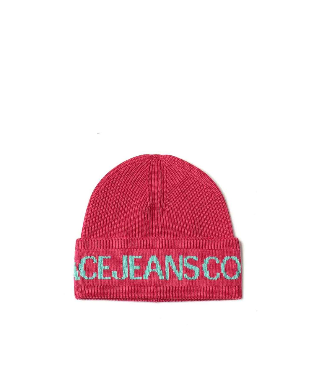 VERSACE JEANS COUTURE Фуксия шерстяная шапка, фото 2