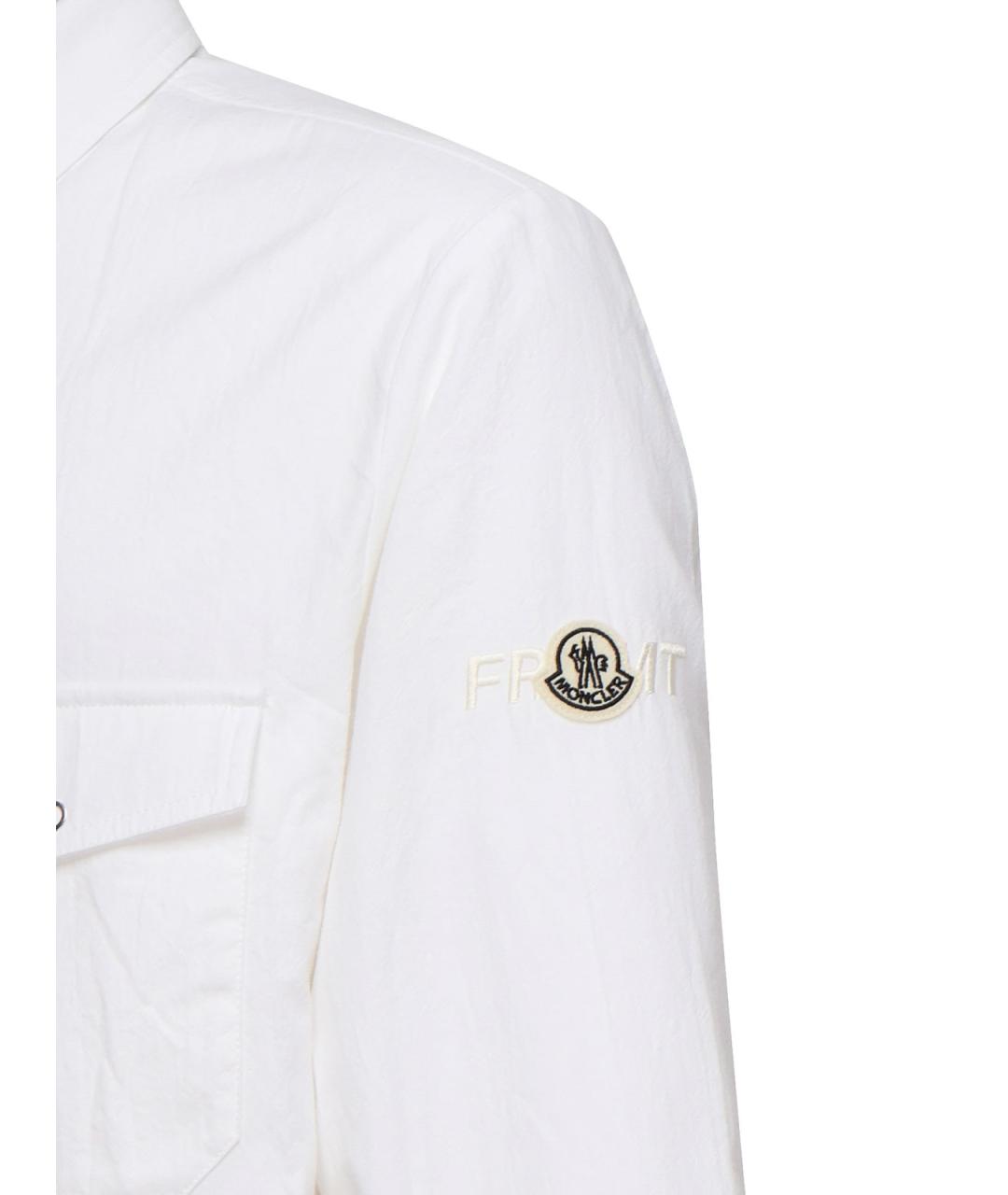 MONCLER Белая хлопковая куртка, фото 3