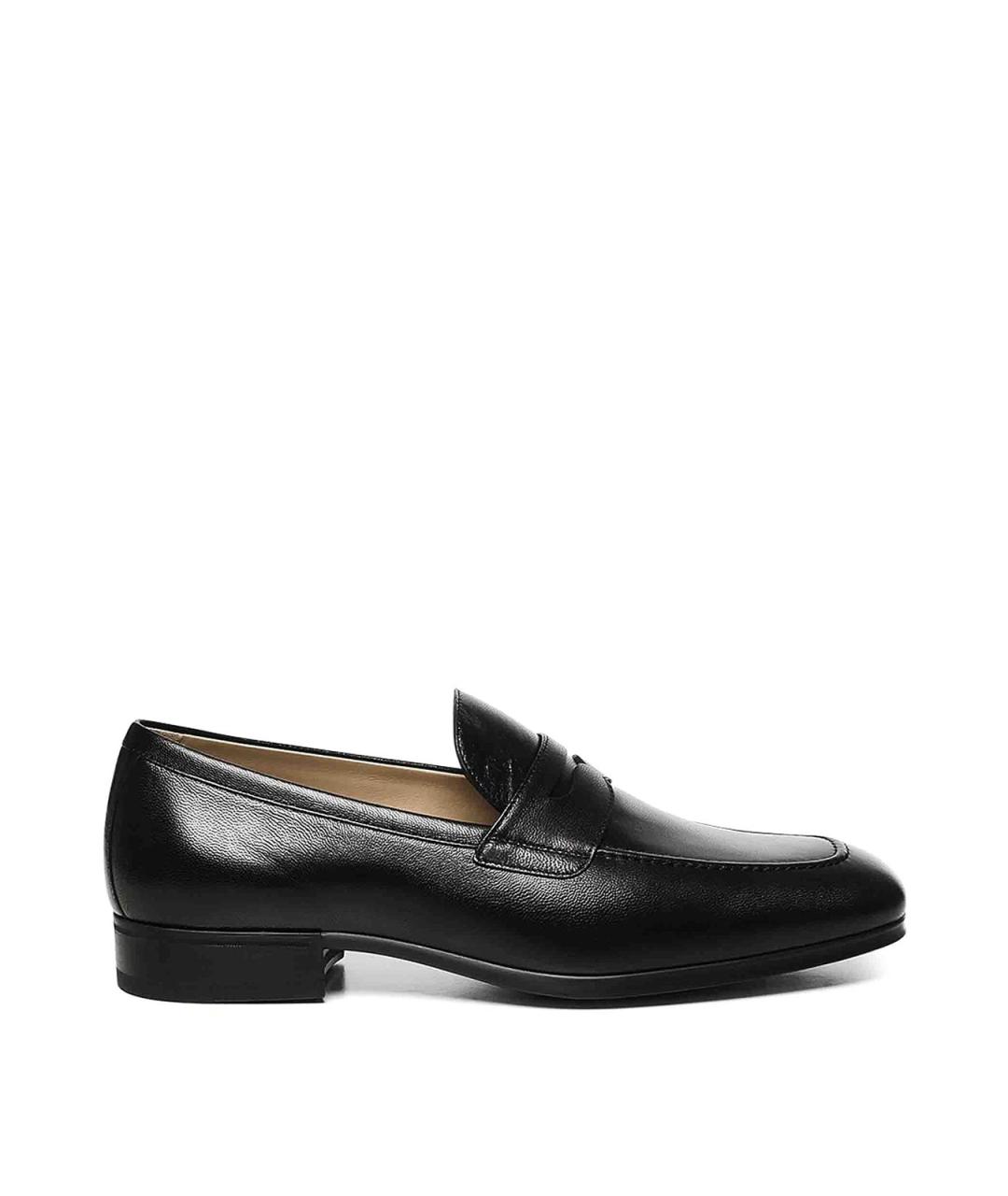 TOD'S Черные кожаные лоферы, фото 1