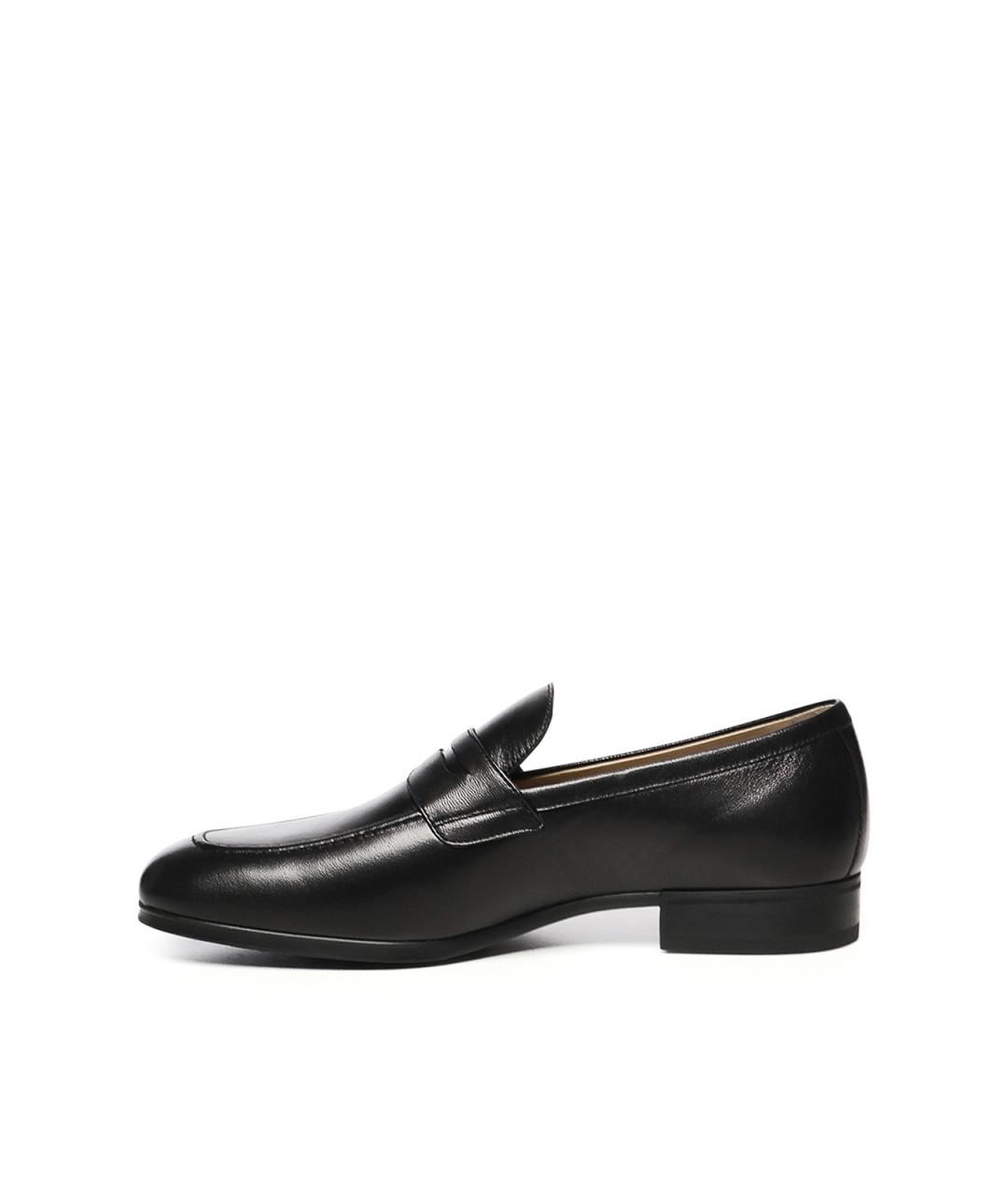 TOD'S Черные кожаные лоферы, фото 4