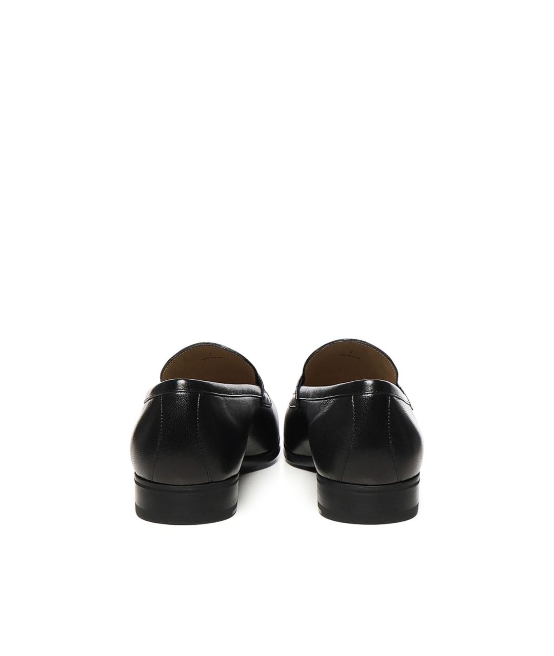 TOD'S Черные кожаные лоферы, фото 2