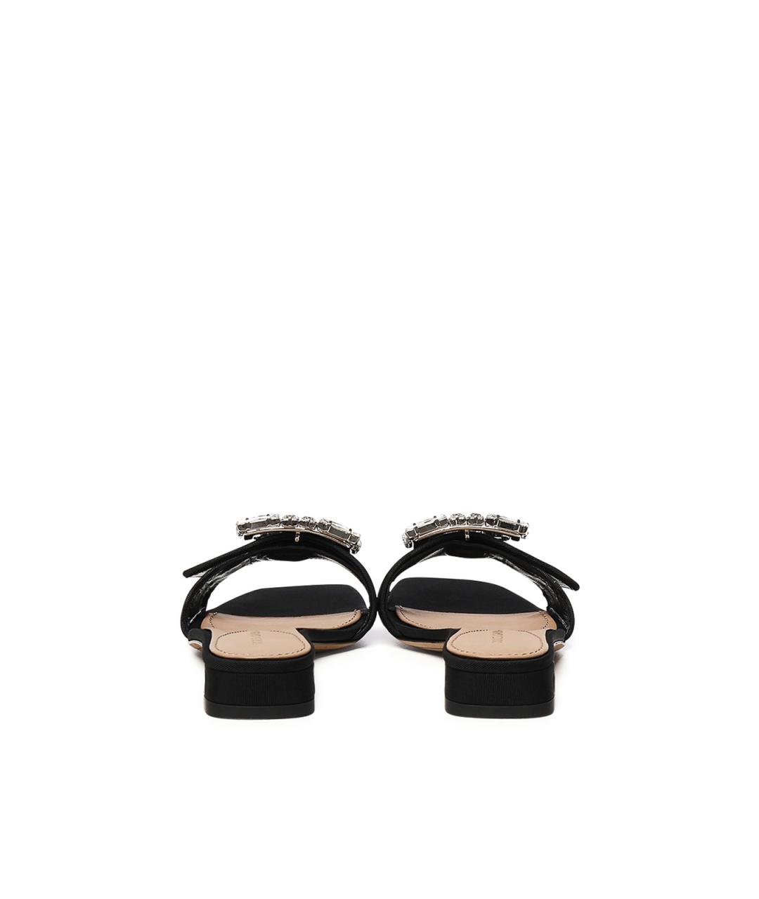 DOLCE&GABBANA Черные текстильные мюли, фото 4