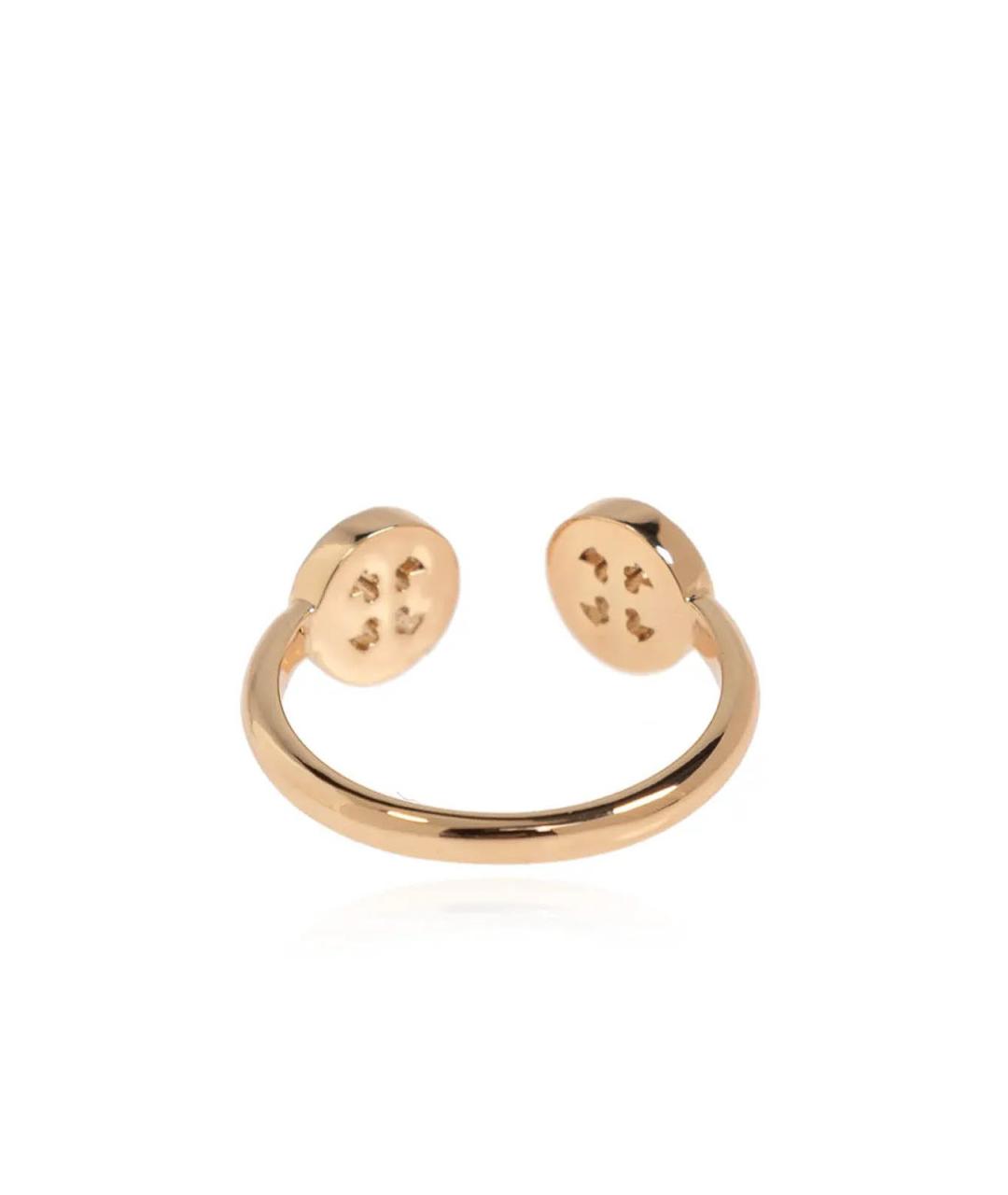 TORY BURCH Золотое металлическое кольцо, фото 3