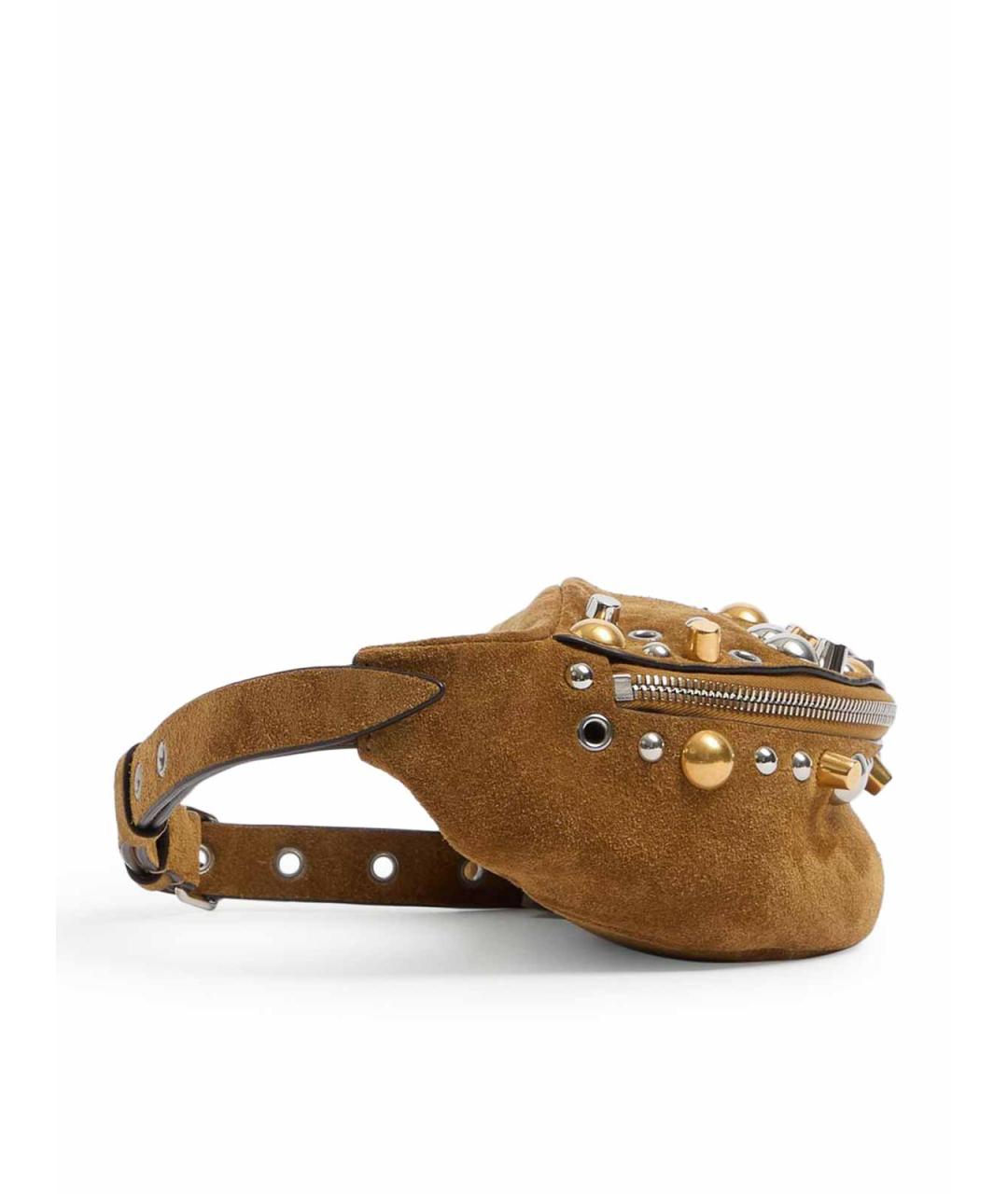 VALENTINO Бежевая замшевая поясная сумка, фото 4