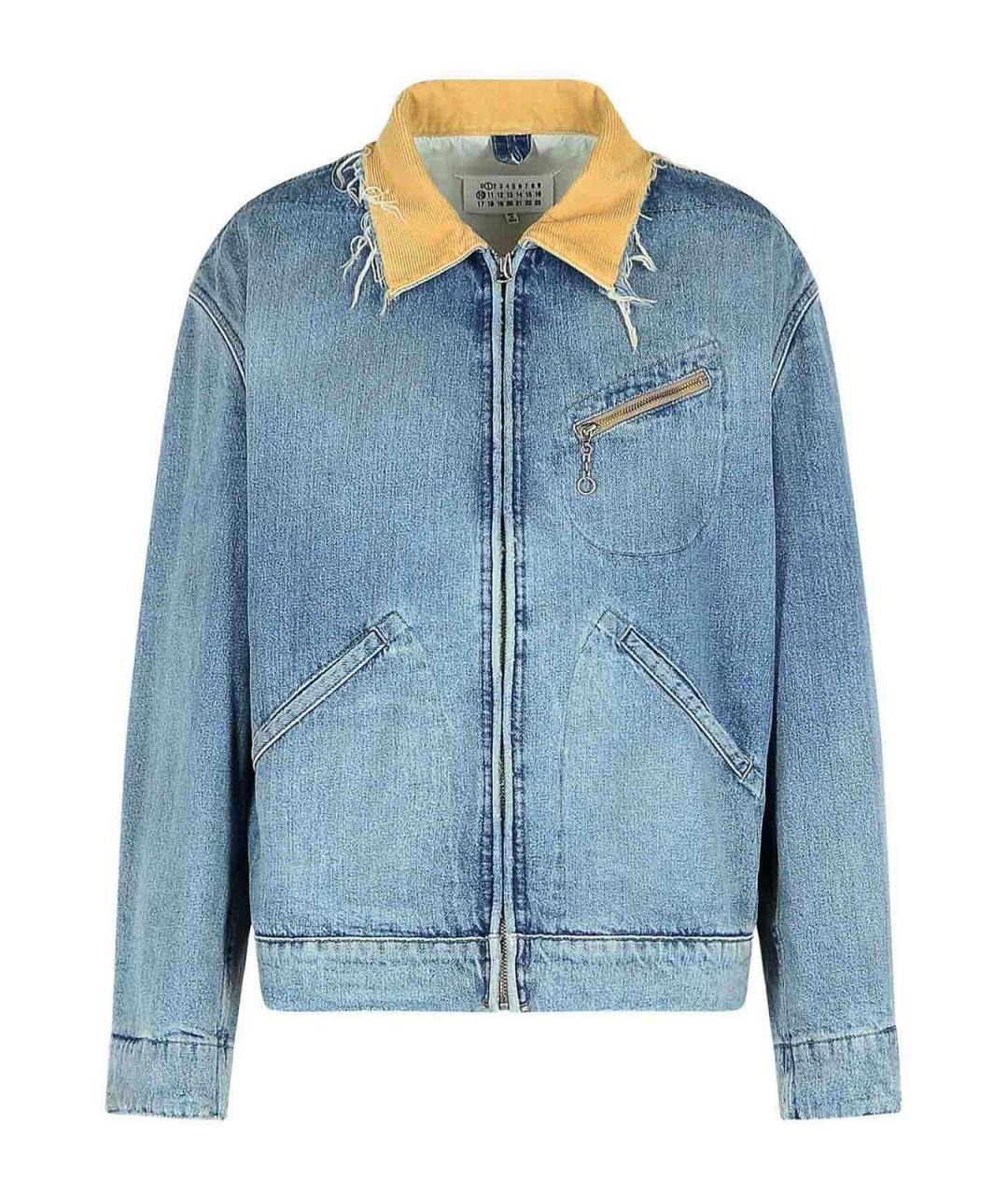 MAISON MARGIELA Голубая хлопковая куртка, фото 1
