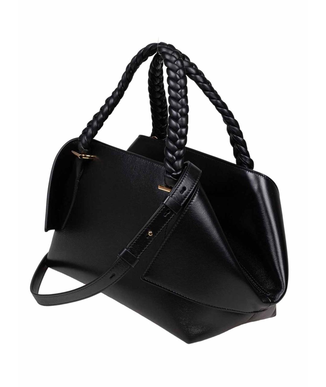 FERRAGAMO Черная кожаная сумка через плечо, фото 3