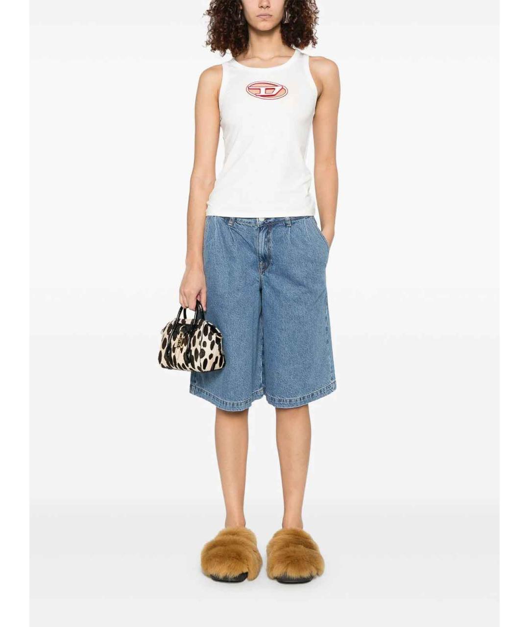 AG JEANS Синие хлопковые шорты, фото 2