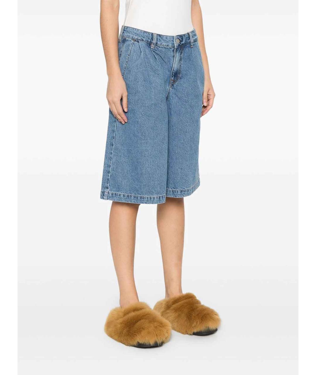 AG JEANS Синие хлопковые шорты, фото 5
