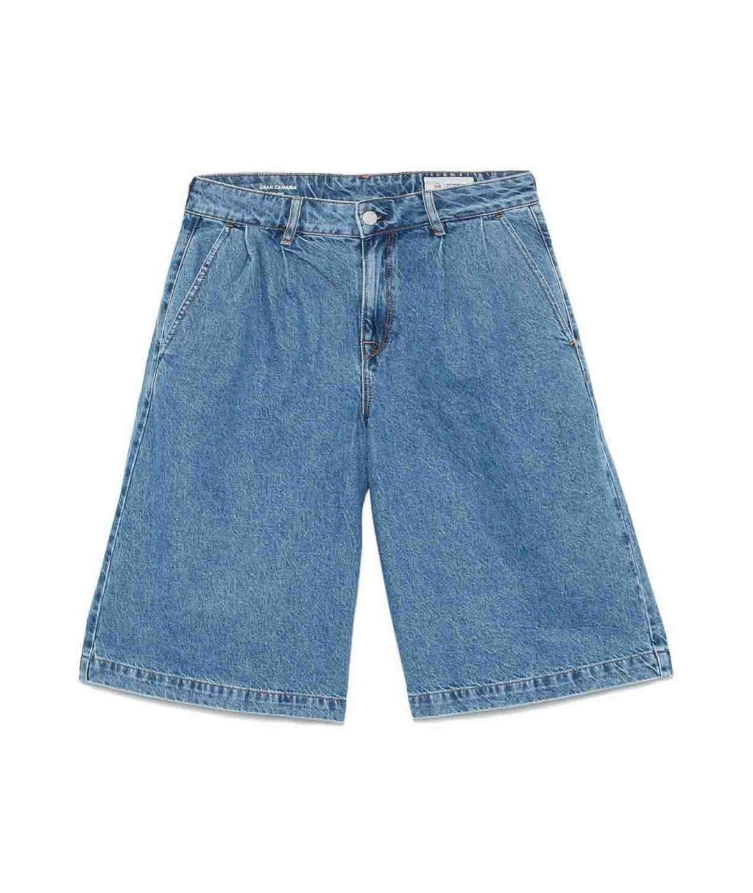 AG JEANS Синие хлопковые шорты, фото 1