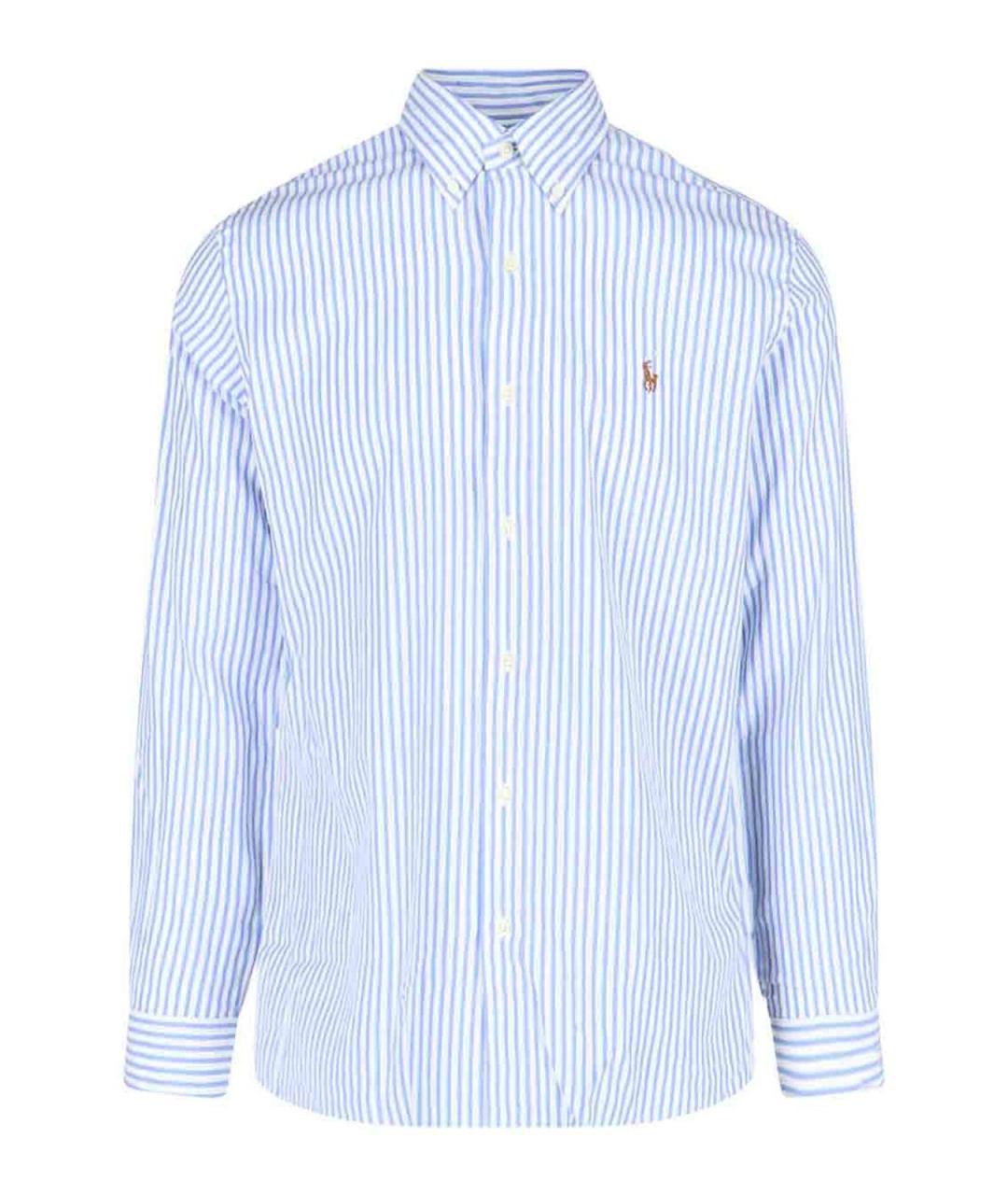 POLO RALPH LAUREN Синяя хлопковая классическая рубашка, фото 1