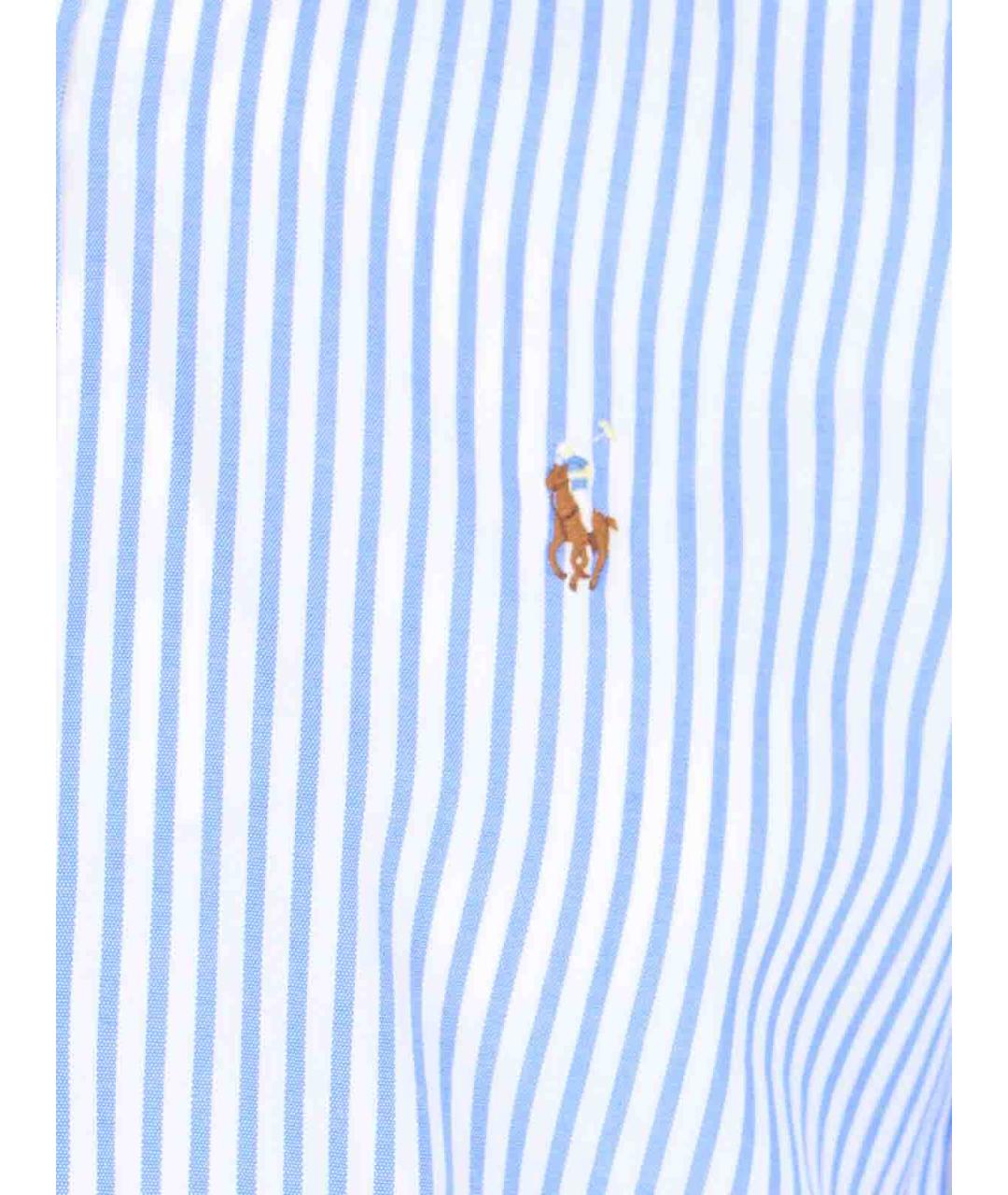 POLO RALPH LAUREN Синяя хлопковая классическая рубашка, фото 3