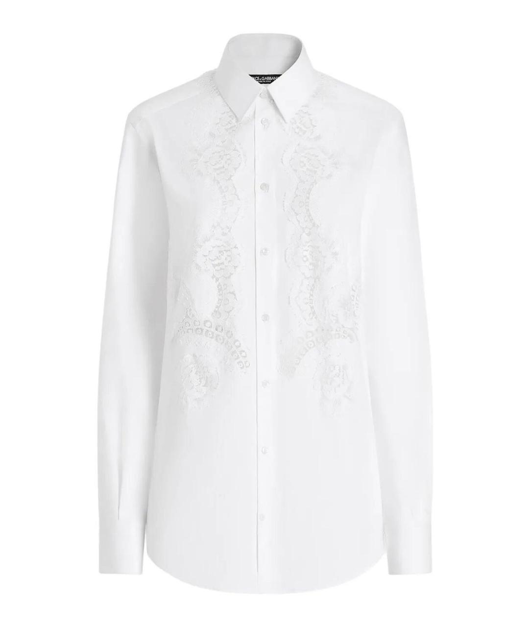 DOLCE&GABBANA Белая хлопковая рубашка, фото 1