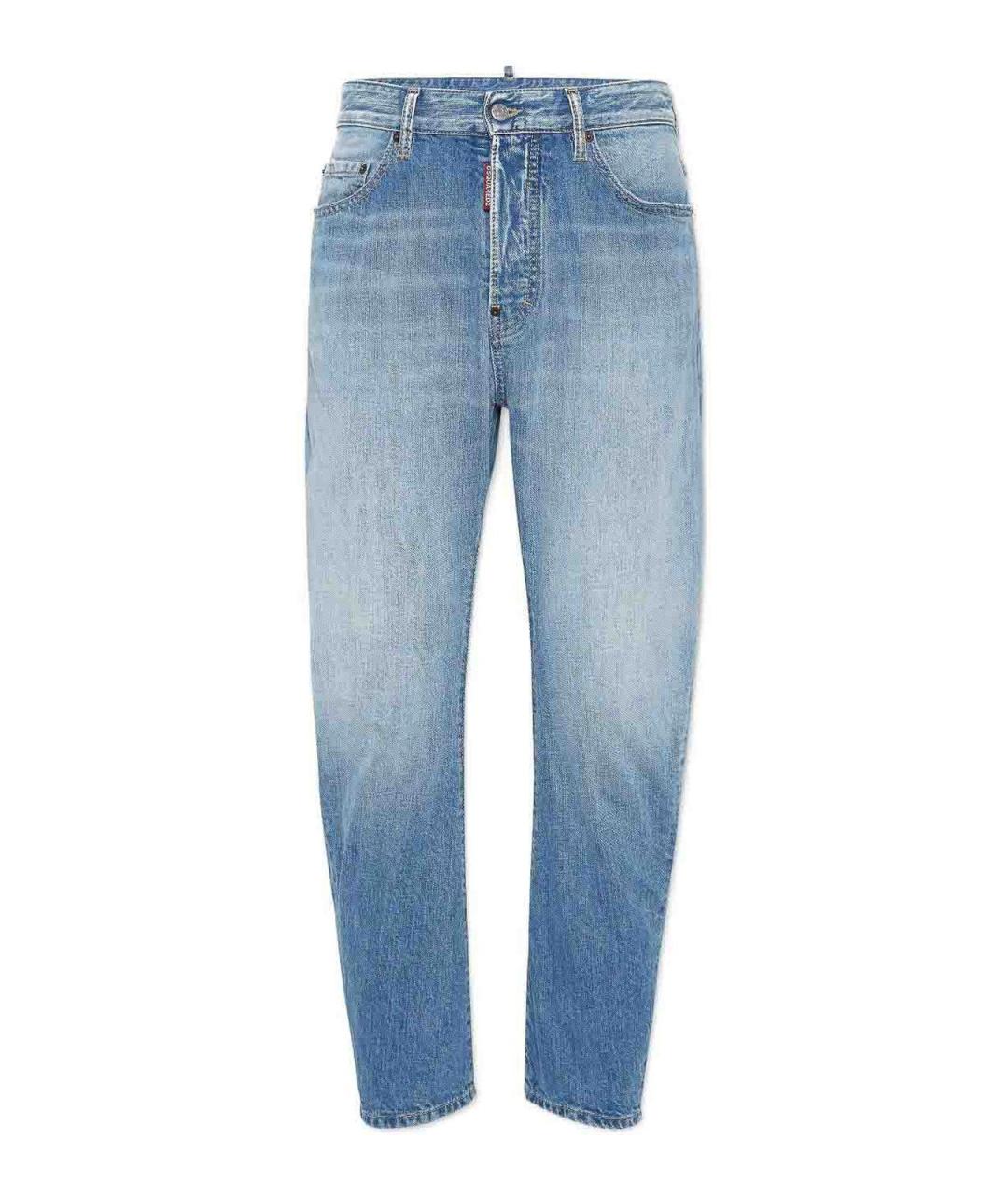 DSQUARED2 Синие хлопковые джинсы скинни, фото 1