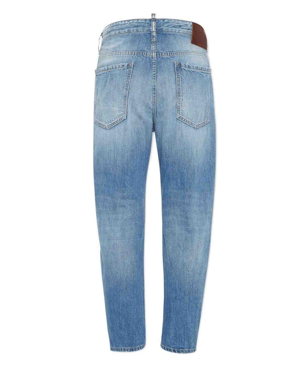DSQUARED2 Синие хлопковые джинсы скинни, фото 2