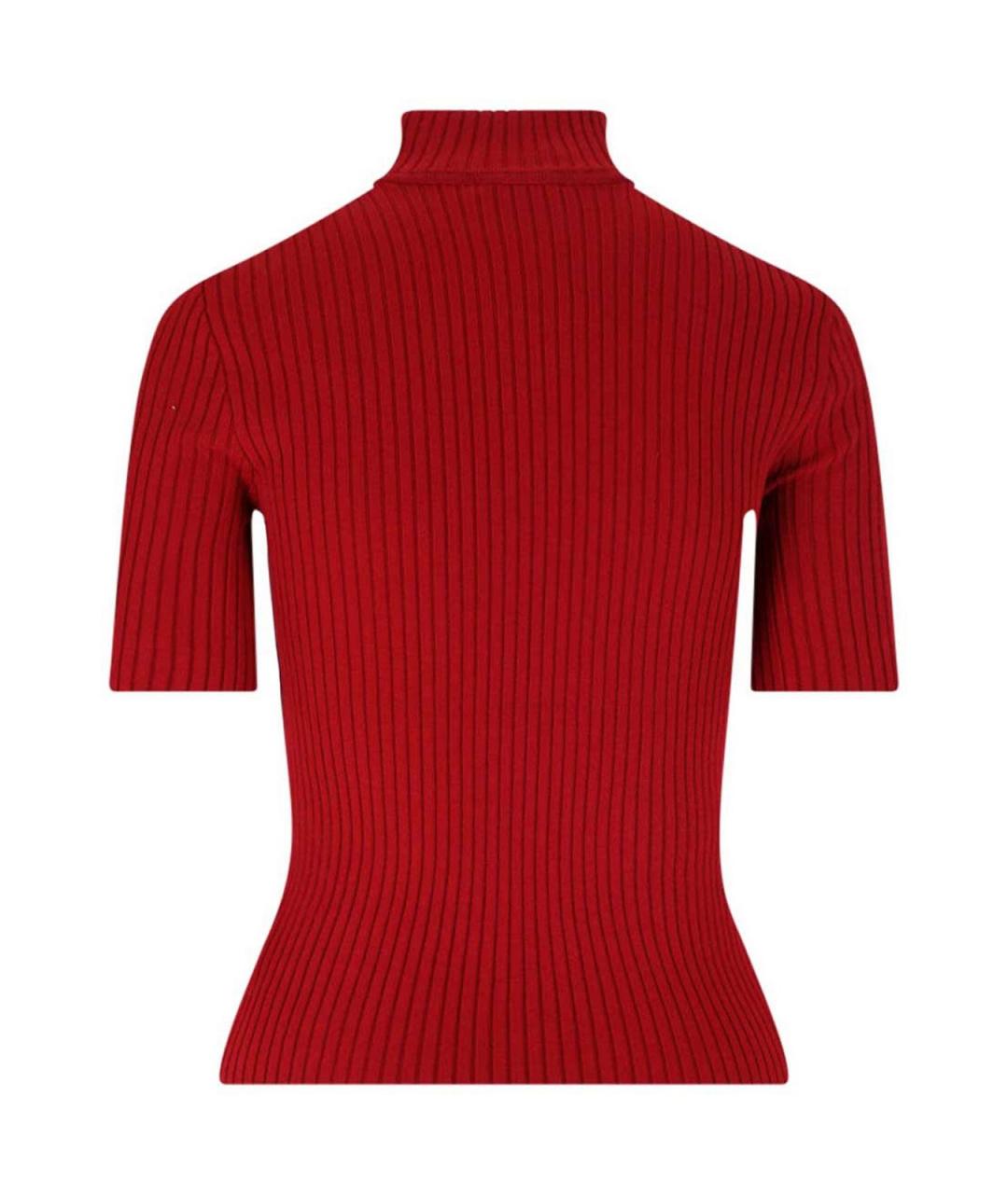 COURREGES Красная вискозная водолазка, фото 2