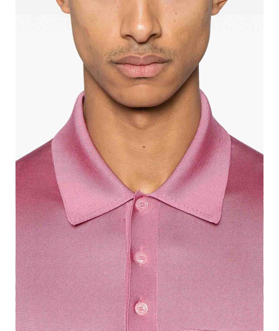 GUCCI Розовое поло с коротким рукавом, фото 4