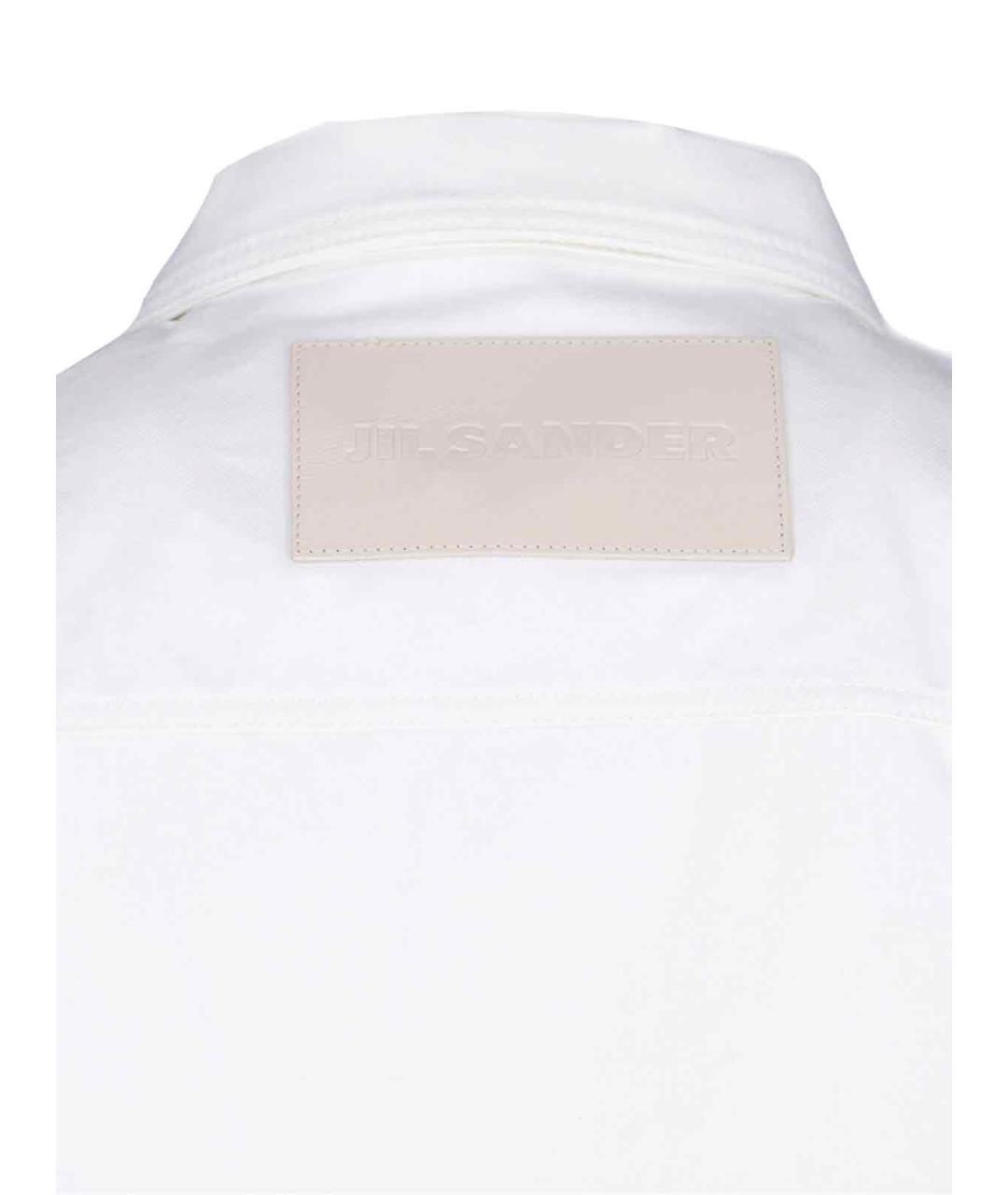 JIL SANDER Белая хлопковая куртка, фото 3