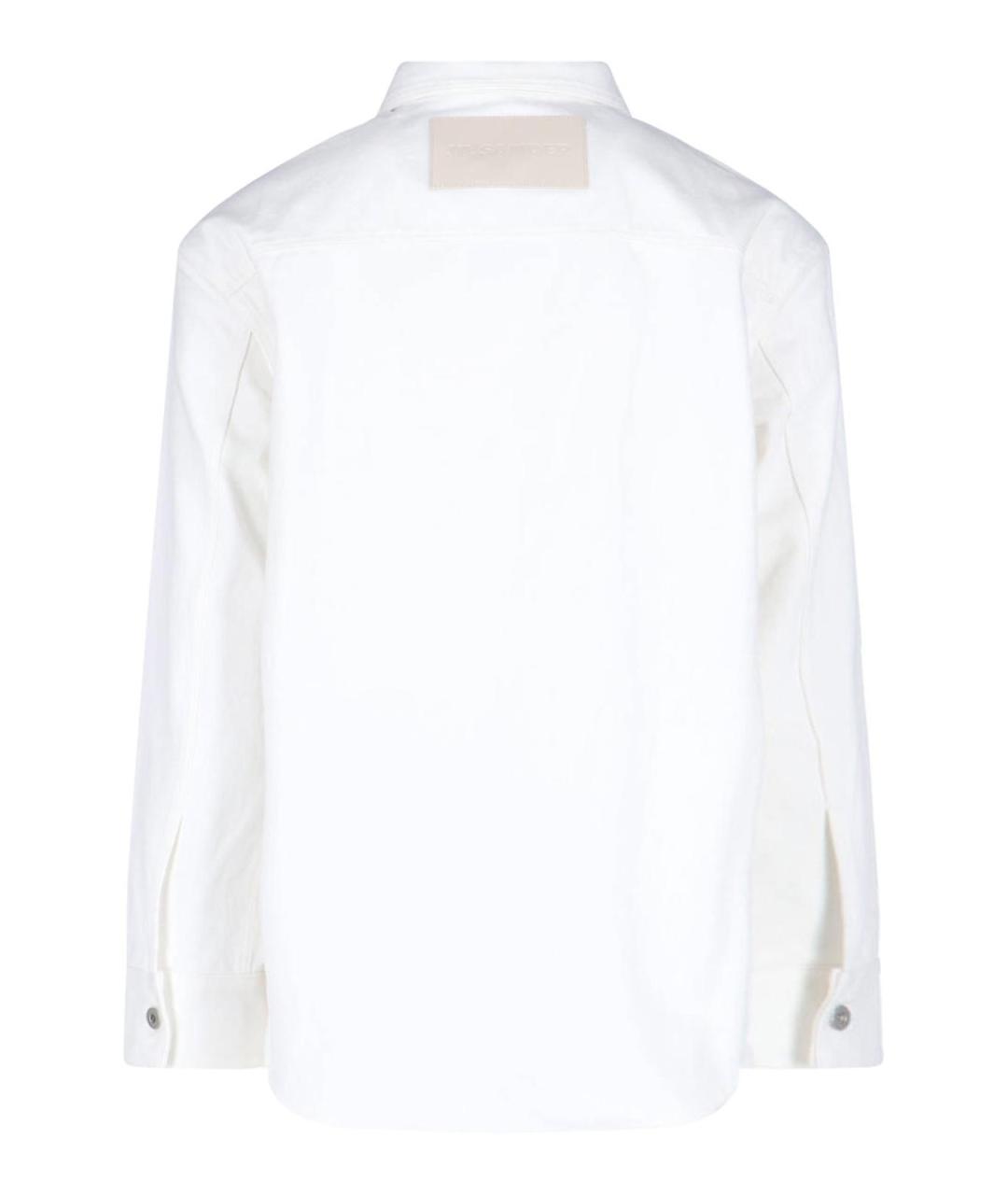 JIL SANDER Белая хлопковая куртка, фото 2