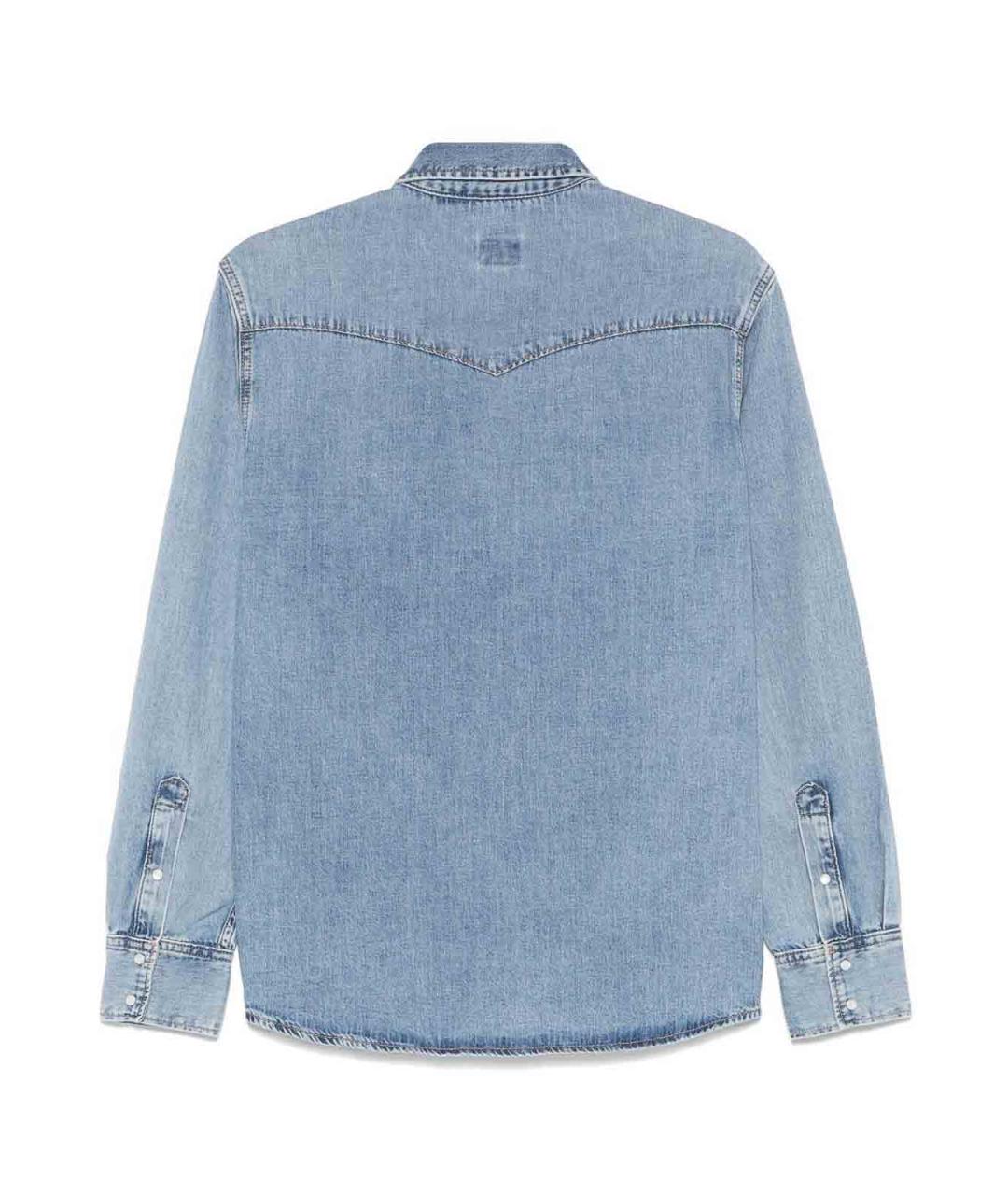 AG JEANS Синяя хлопковая рубашка, фото 2