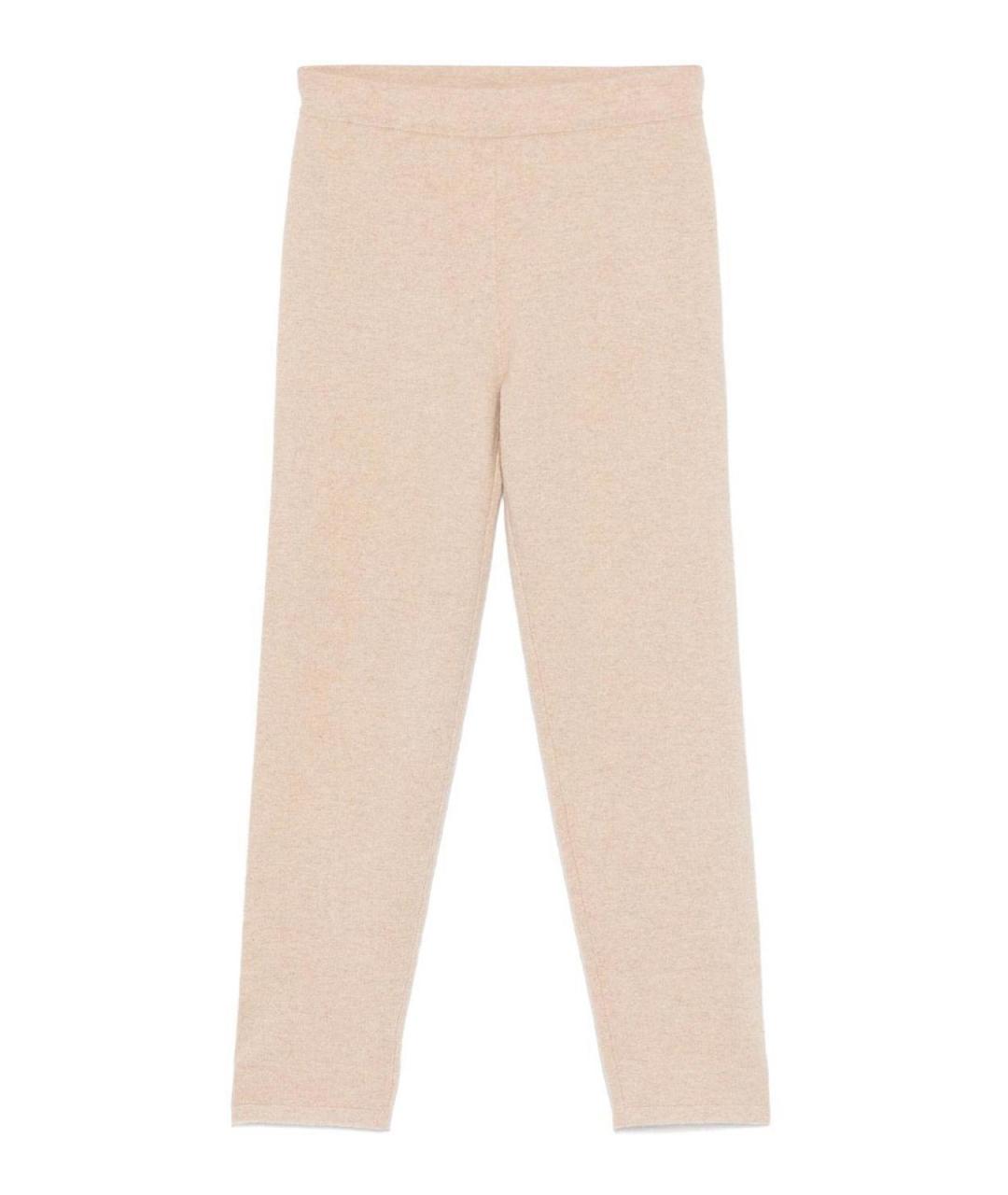 MAX MARA Бежевые кашемировые брюки широкие, фото 1