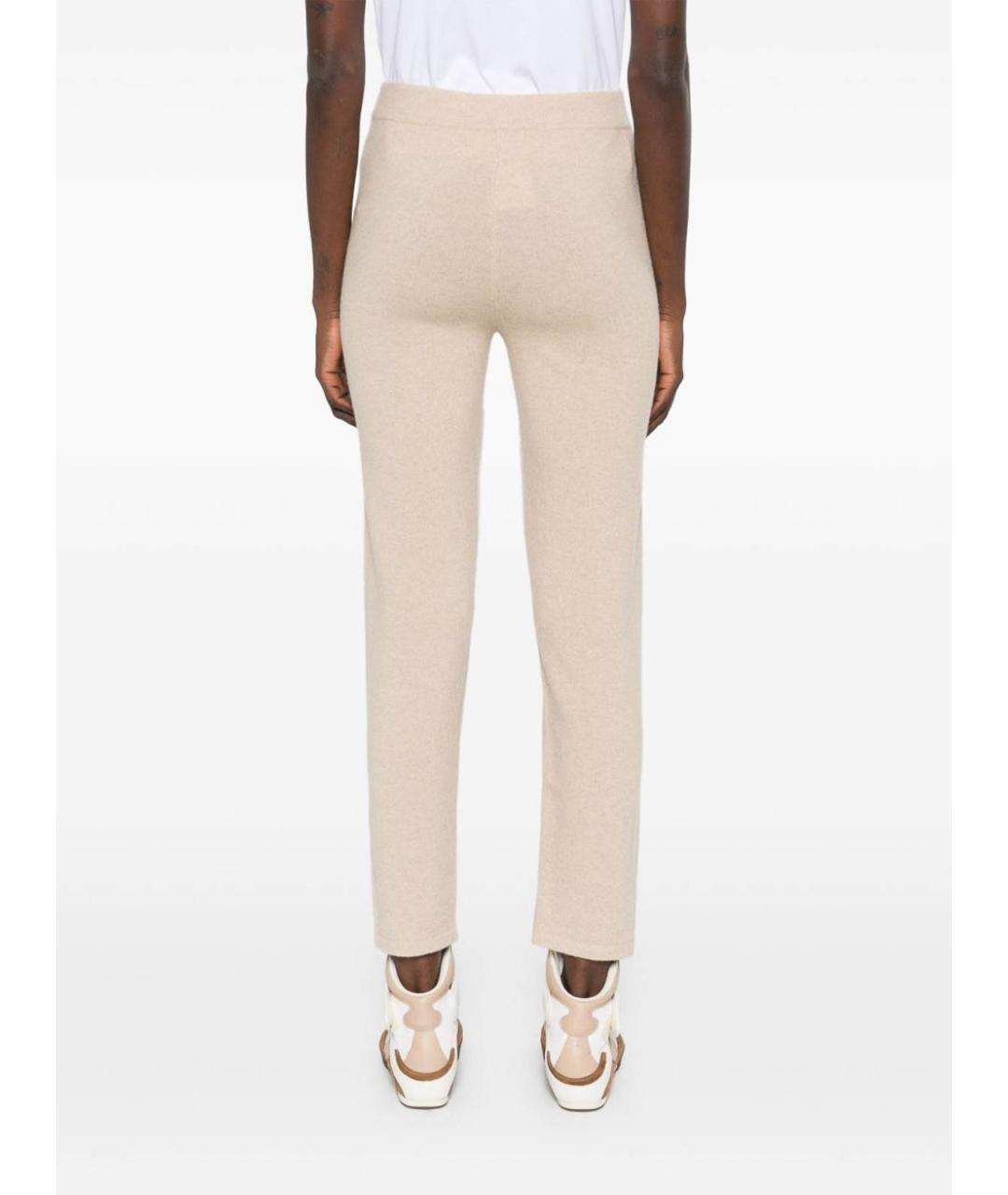 MAX MARA Бежевые кашемировые брюки широкие, фото 5