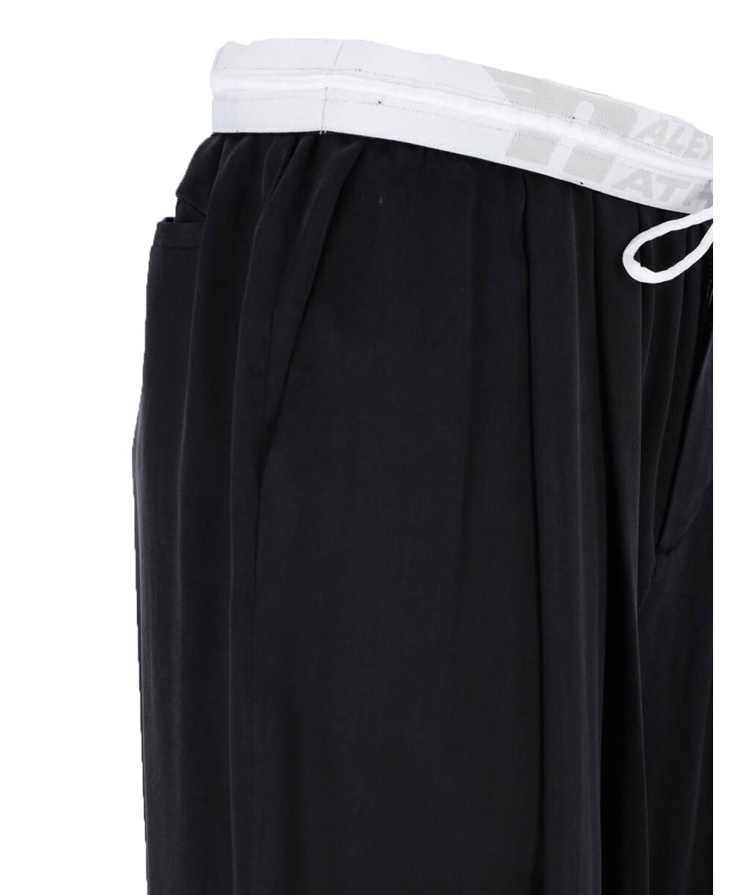 ALEXANDER WANG Черные полиэстеровые брюки широкие, фото 4