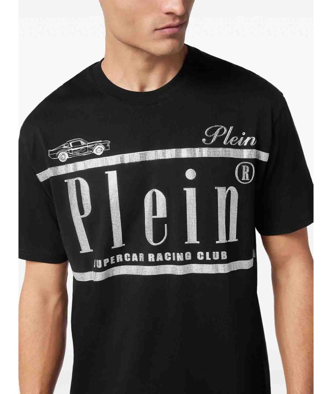 PHILIPP PLEIN Черная хлопковая футболка, фото 3
