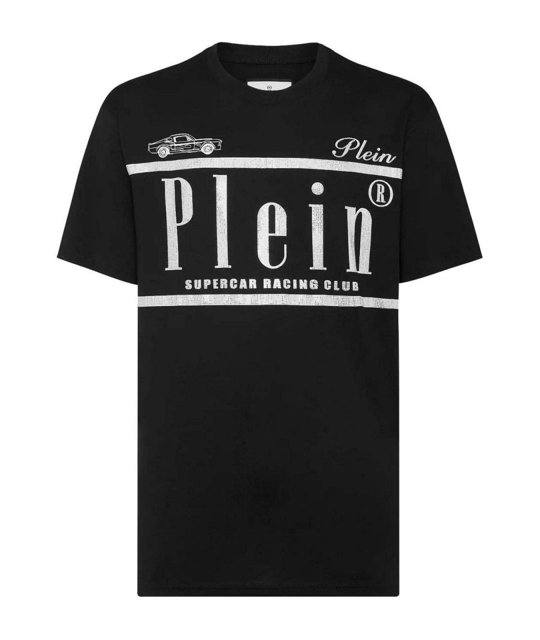 PHILIPP PLEIN Черная хлопковая футболка, фото 1