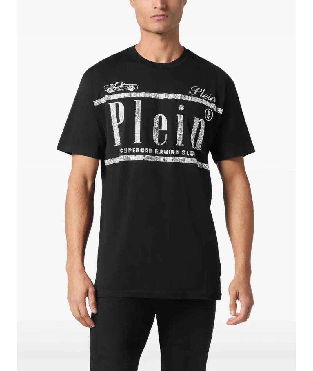 PHILIPP PLEIN Черная хлопковая футболка, фото 4