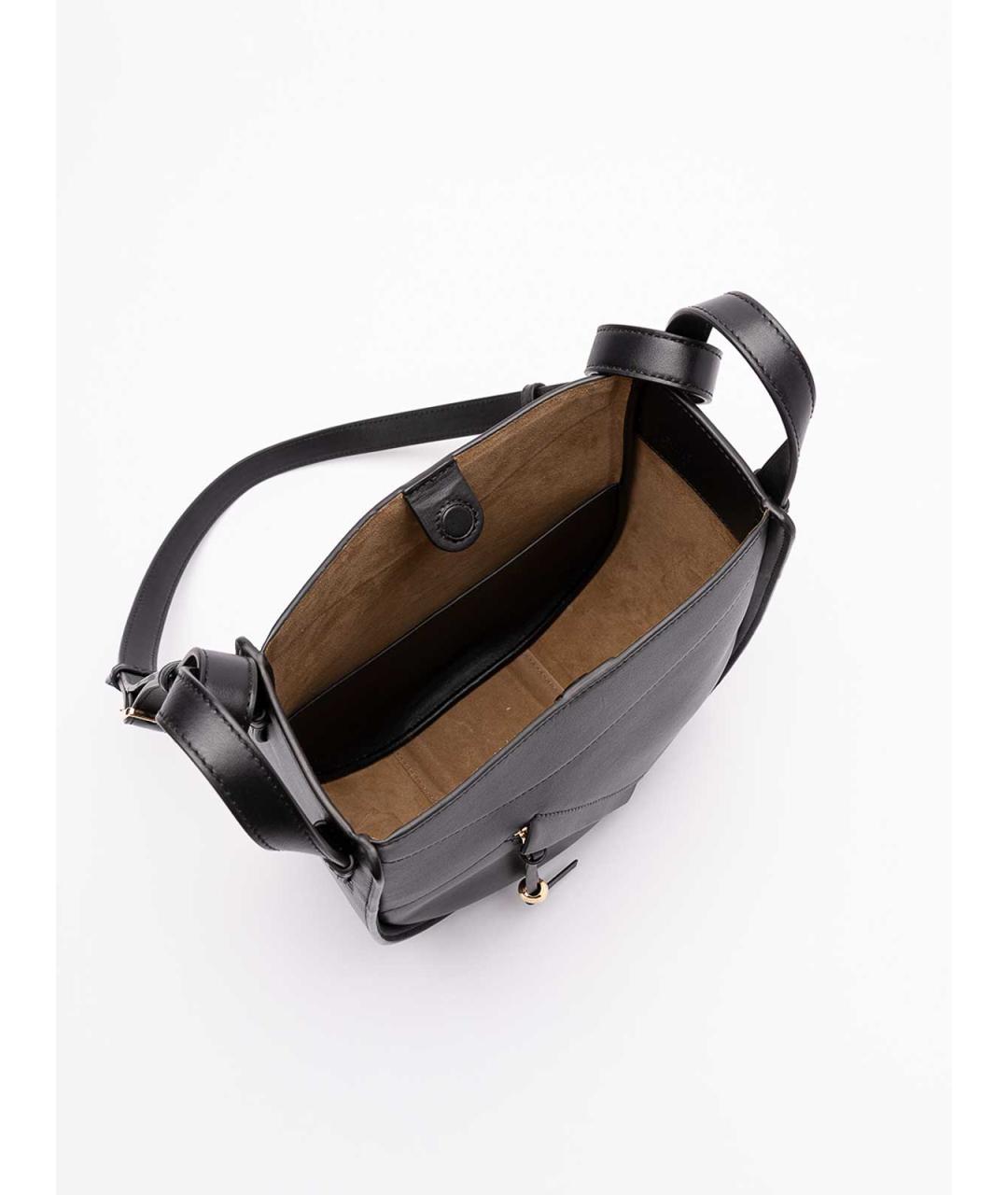 LOEWE Черная кожаная сумка тоут, фото 5