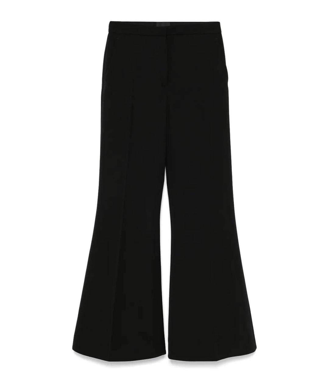 GIVENCHY Черные шерстяные прямые брюки, фото 1