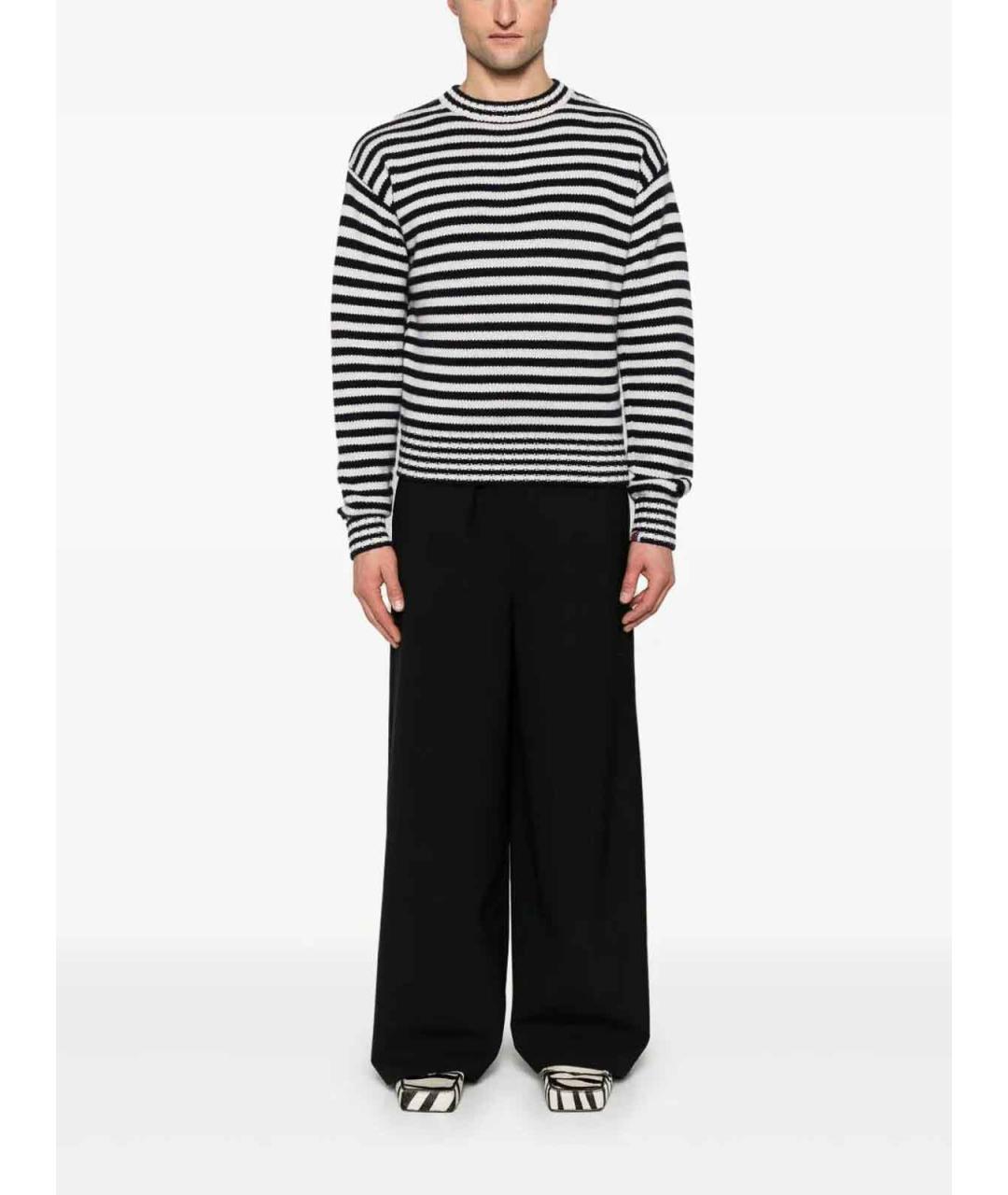 MARNI Черные хлопковые повседневные брюки, фото 4