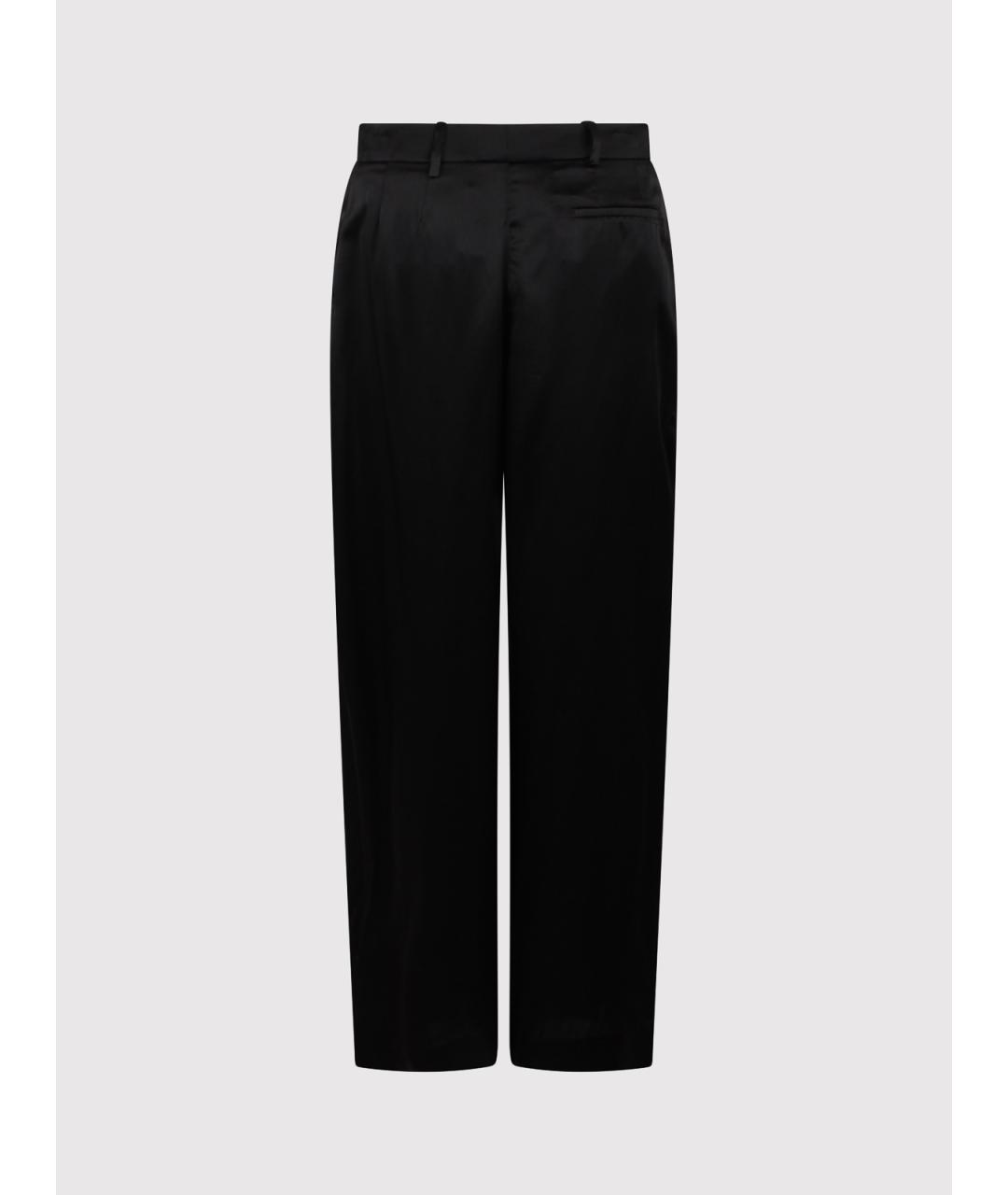 NINA RICCI Черные вискозные брюки широкие, фото 2