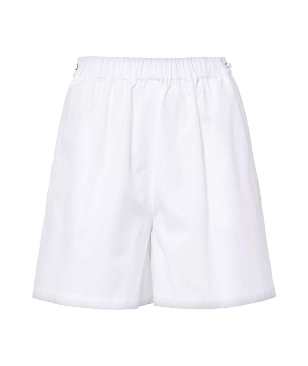 MAX MARA Белые хлопковые шорты, фото 1