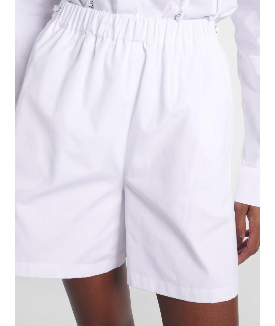 MAX MARA Белые хлопковые шорты, фото 5